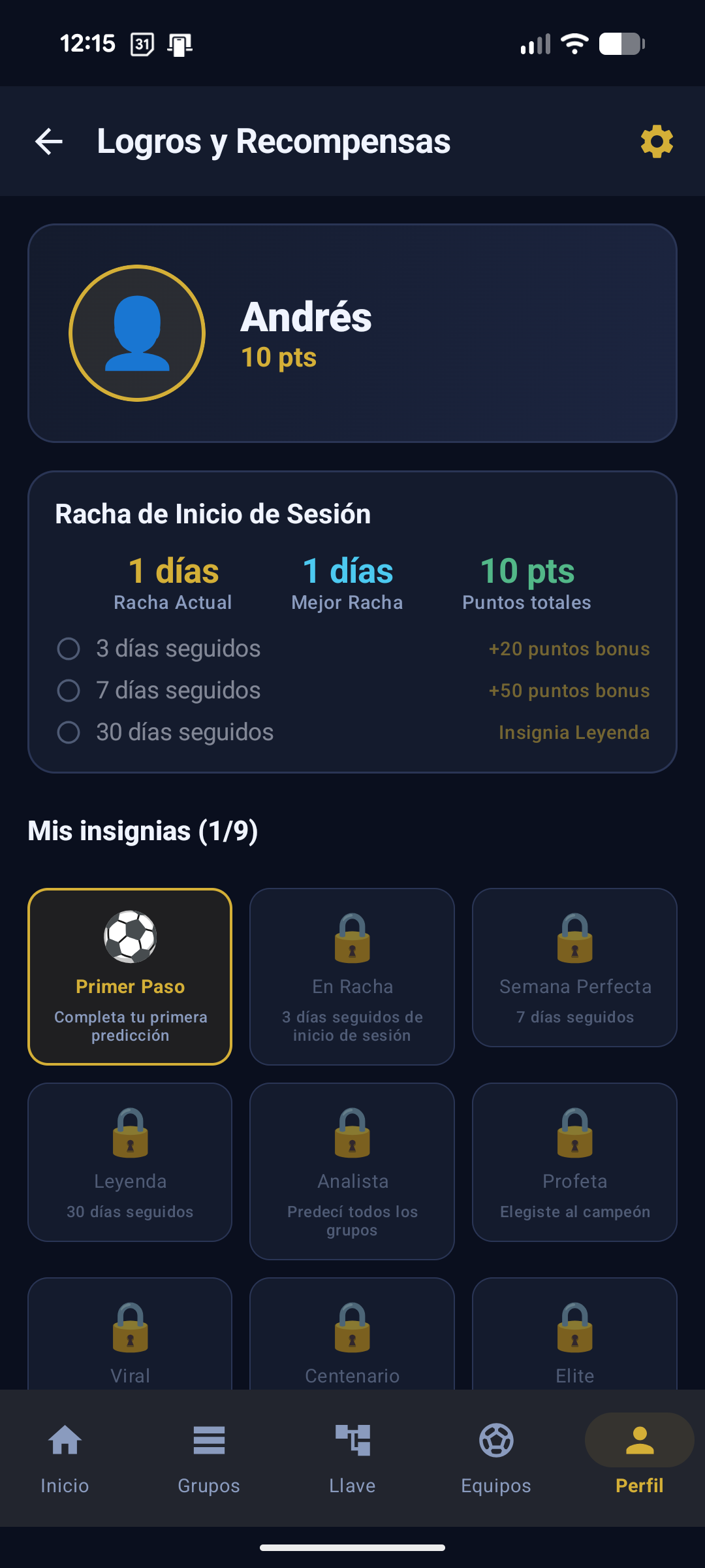 Logros y Recompensas